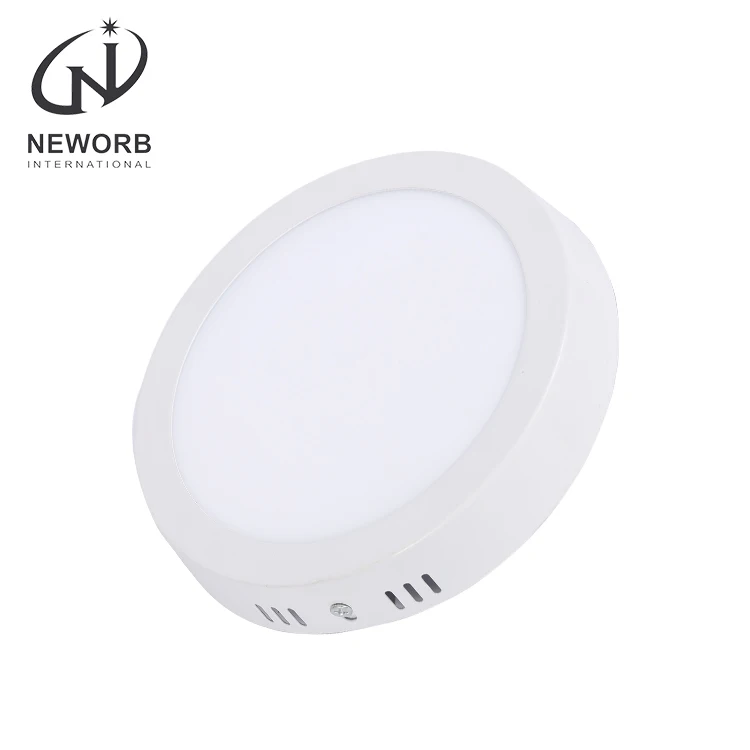 NEWORB Supplier China Manufacture indoor 12w round frame office home flat ceiling panel light