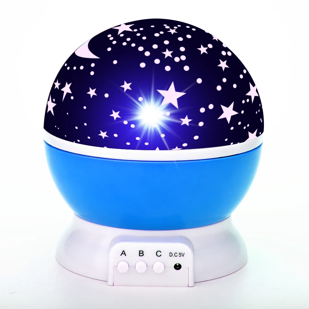 Sky Projector Star Moon Night Light For Children Kids Bedroom Decor Projector Rotating Nursery Night Light LED Baby Lamp