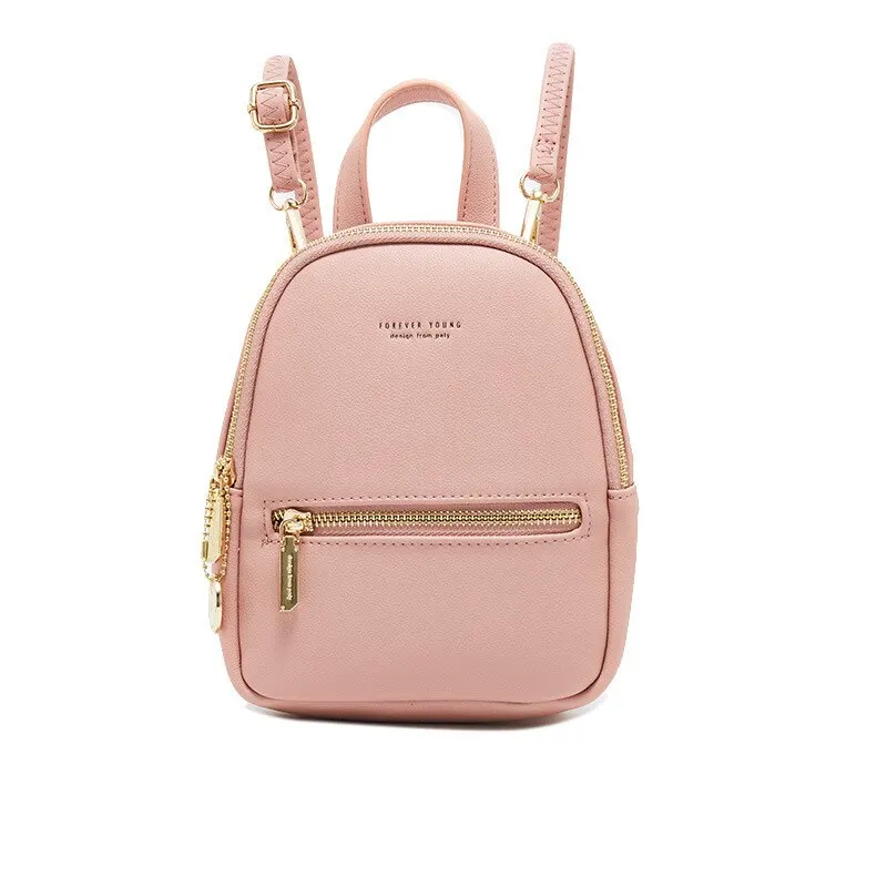 product-mochilas Young Designer Women small Soft Backpacks fashion Leather ladies school anti theft -4