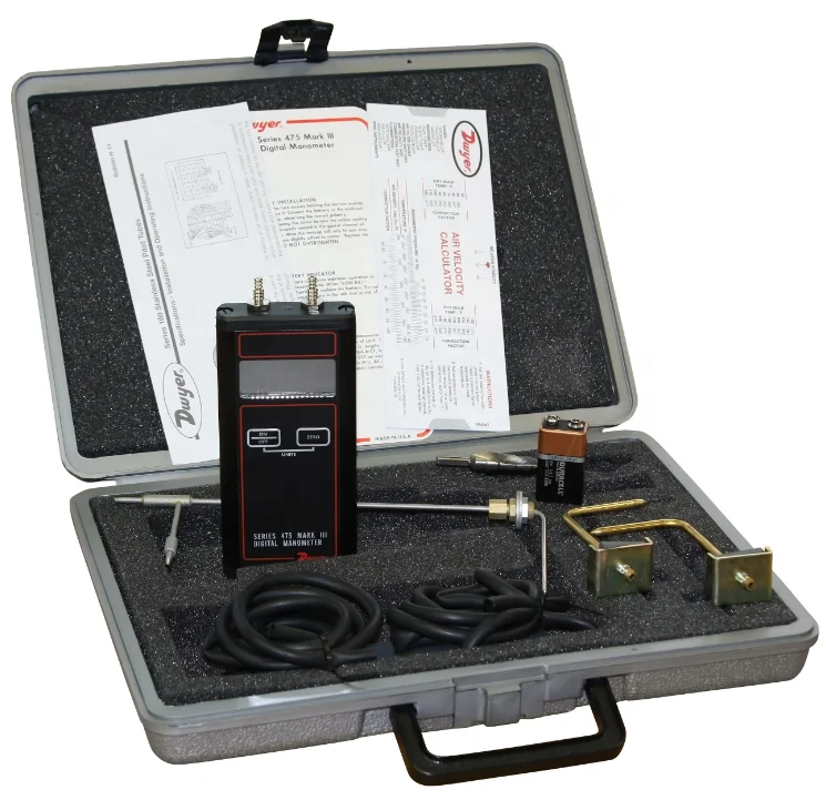 Dwyer 475 Series Mark Iii Handheld Digital Manometer P/n 475000fm Ranges From 1in. W.c