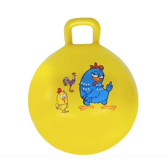inflatable pvc toys hopper ball with round closed handle
