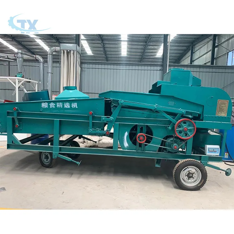 Soybean Seed Grain Cleaner Grader Selecting Machine Grain Cleaning And