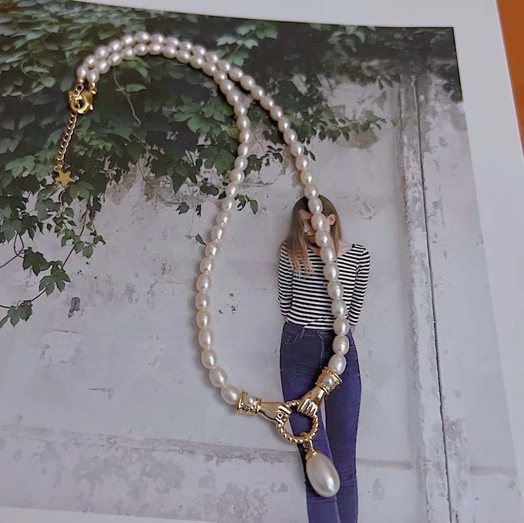 Pearl Pendant Necklace | Freshwater Pearl Pendants In White