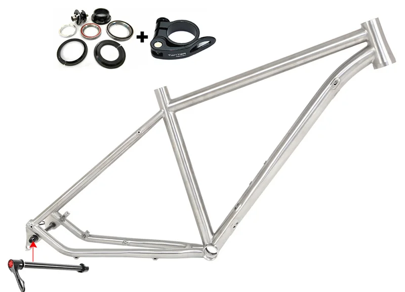 Thruaxle 12142mm Titanium Alloy Mountain Bike Frame 27.5 29er Aero