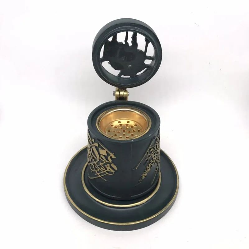 Creative design Hot sale Home Decor Resin Mug Cup Censer Charcoal incense holder Arabic Oud incense burner