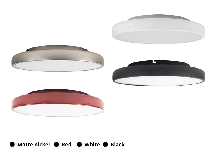 Savia Ultra Thin Round Led Ceiling Lights Multi Color 36w Modern Indoor