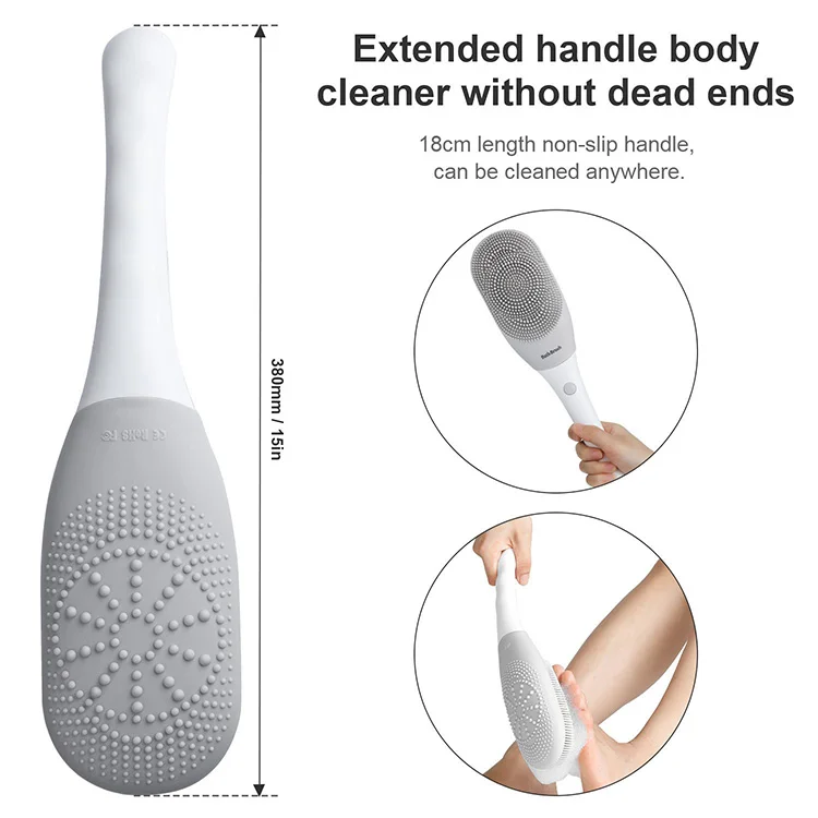 Body Massager Bath Brush Ipx7 Rechargeable Waterproof Vibration