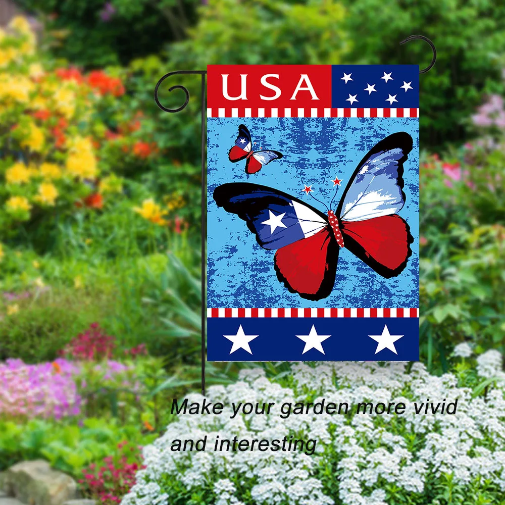 Wholesale Double Sided American July Patriotic Decorative Summer