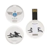 Free shipping 2019 Rohs Ce Fcc Mini Round Shaped Mini Flash Drive 4gb Sd Memory Credit Card Usb Drives Card With logo