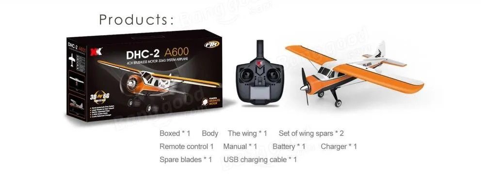 New WLtoys XK A600 RC Airplane Plane model 5CH 3D6G System Brushless 1-2  Compatible Futaba RTF Model 2 upgraded Airplane| Alibaba.com