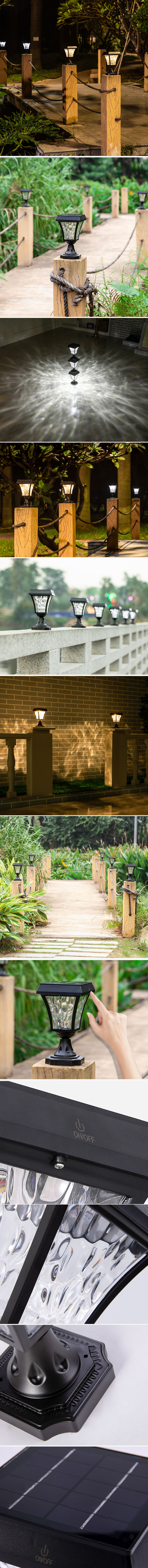 Modern design decorative ground light with ip65 outdoor waterproof 10w led pillar light
