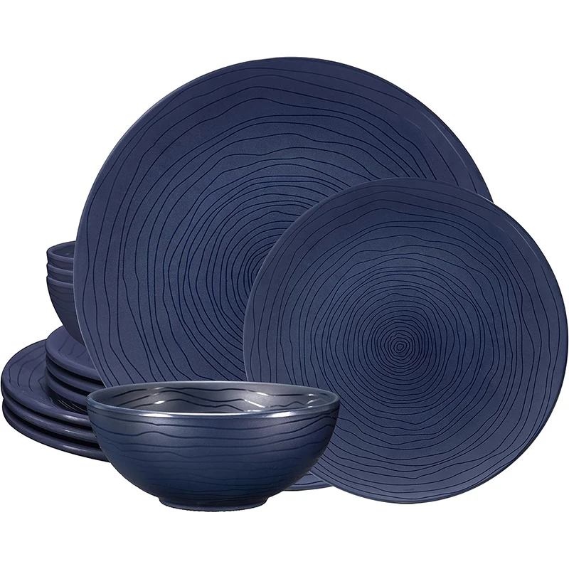 Oem Wholesale Tableware Set Lightweight Unbreakable Melamine Dishes