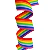 40MM Wholesale Custom Logo Multi Colored Stripes Jacquard Woven Soft Nylon Rainbow Elastic Band Ribbon For Underwear