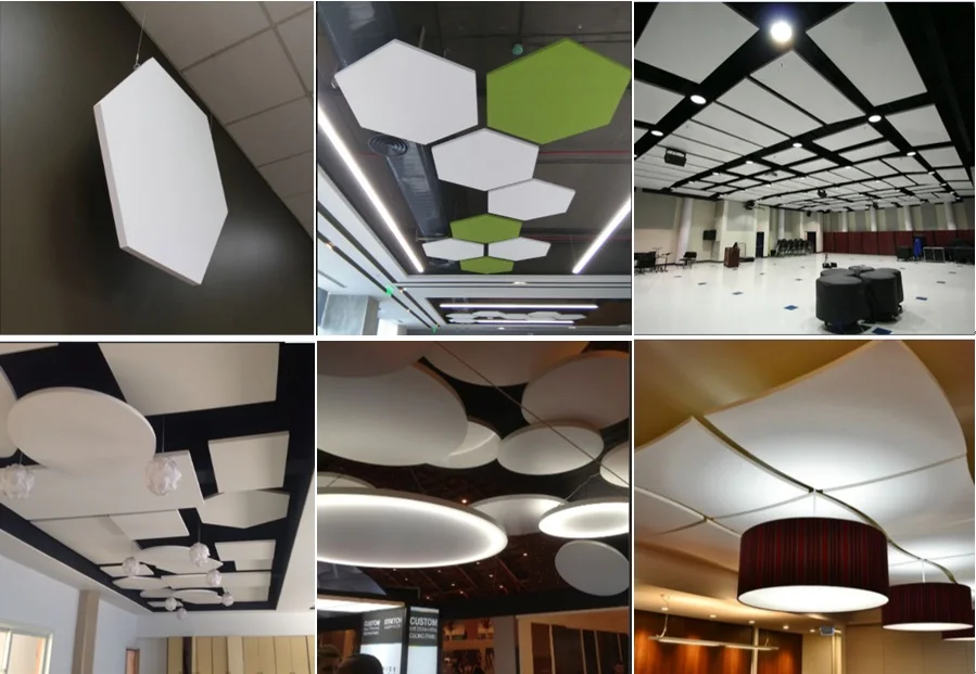 Sound Absorbing Fibre Glass Acoustic Ceiling Panel - Buy ...