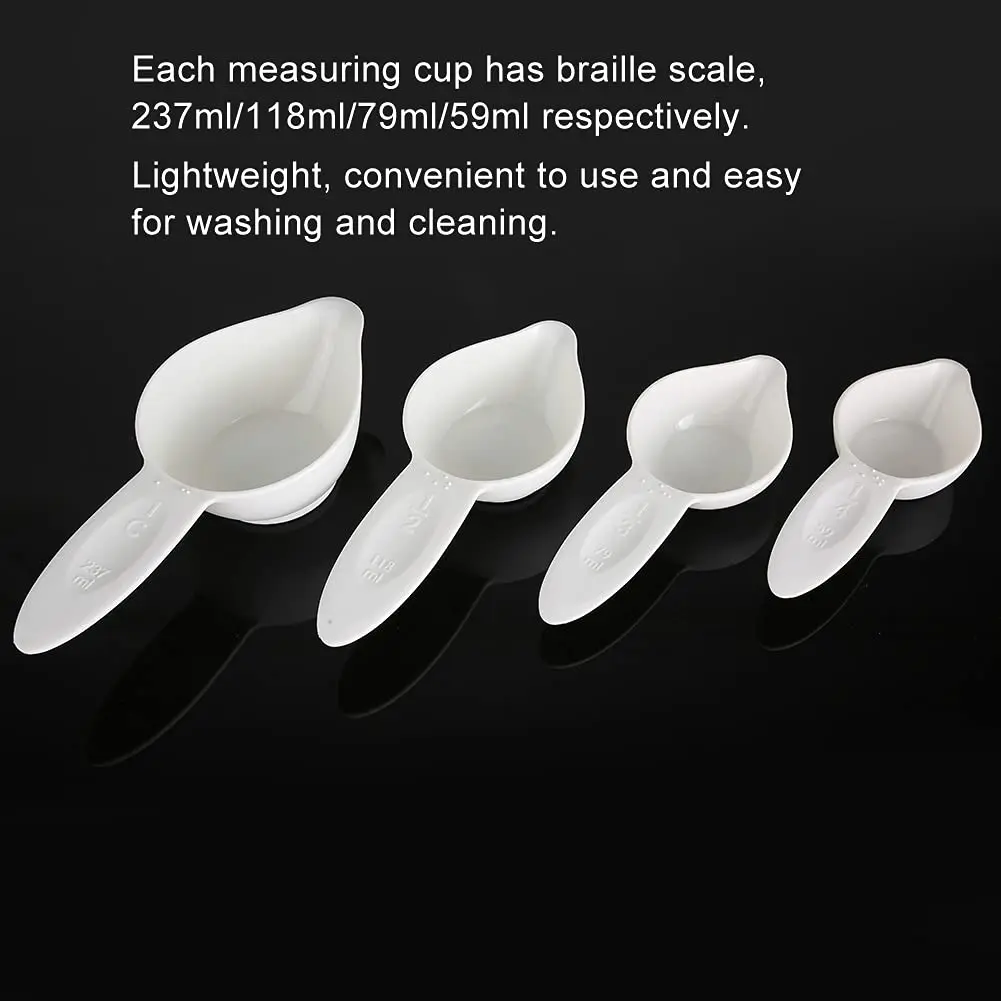 Portable Braille Measuring Spoon,Braille Measuring Spoon And Cup Set