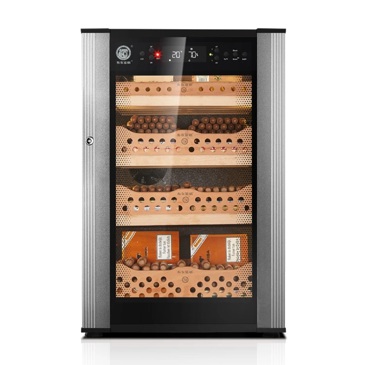 
Luxury metal design cigar humidifier humidor cabinet display 