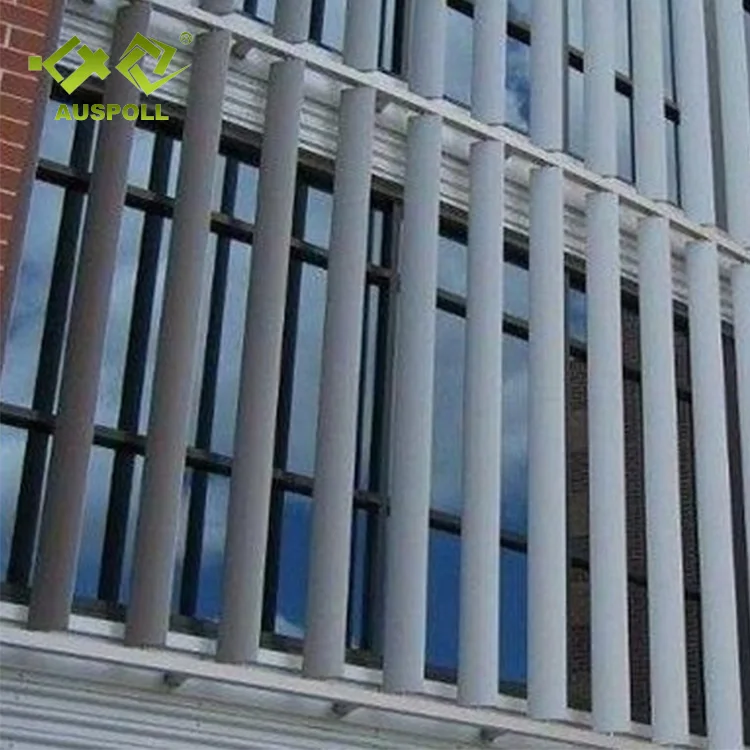 Exterior Decorative Vertical/Horizontal Aluminum Sun Louver For Buildings