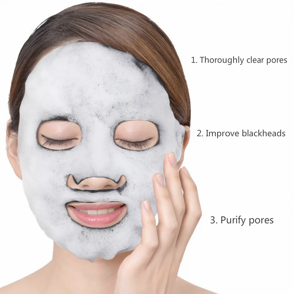 oem deep cleaning volcanic clay face mask pore purifying