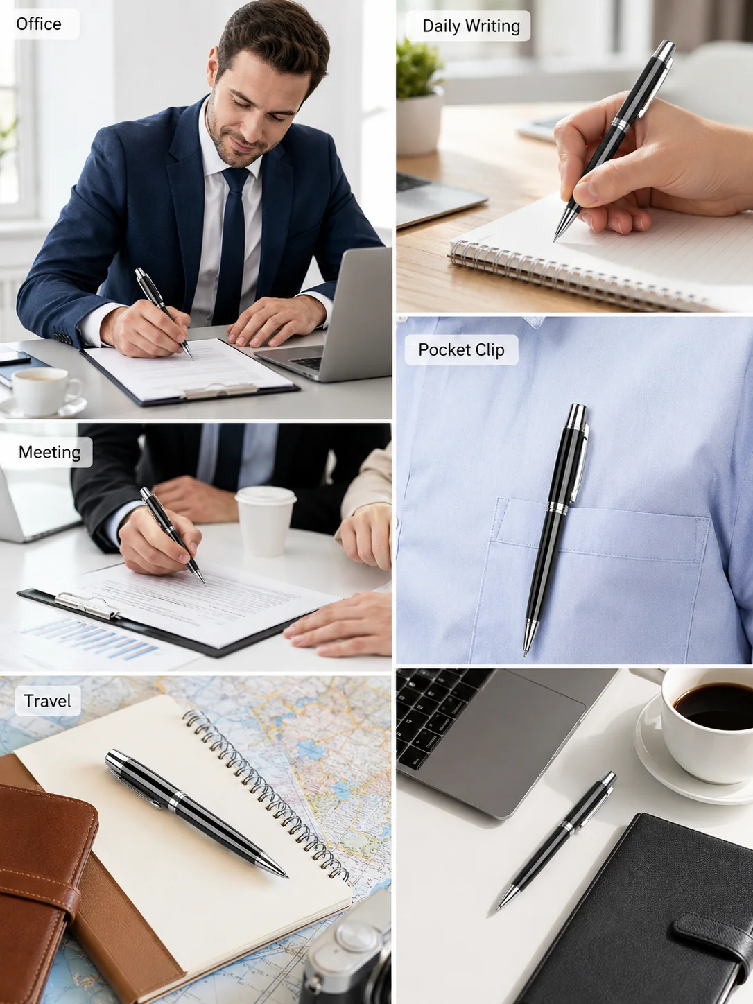 Custom Logo Metal Ballpoint Pen Luxury Executive Business Gift Pen Twist Mechanism Office Stationery
