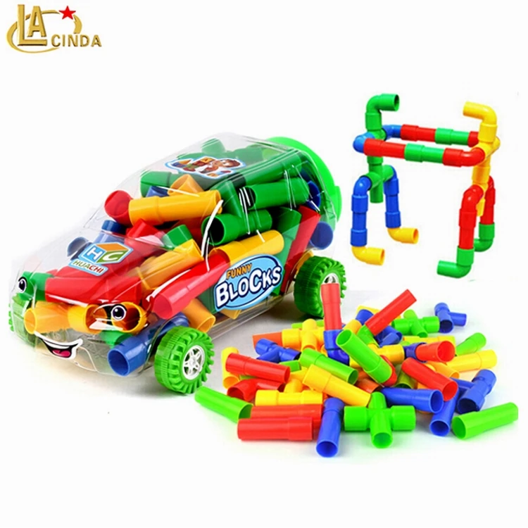 plastic pipe building toys