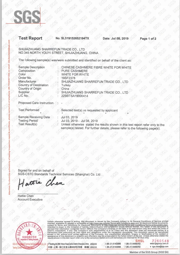 CASHMERE FIBER SGS1