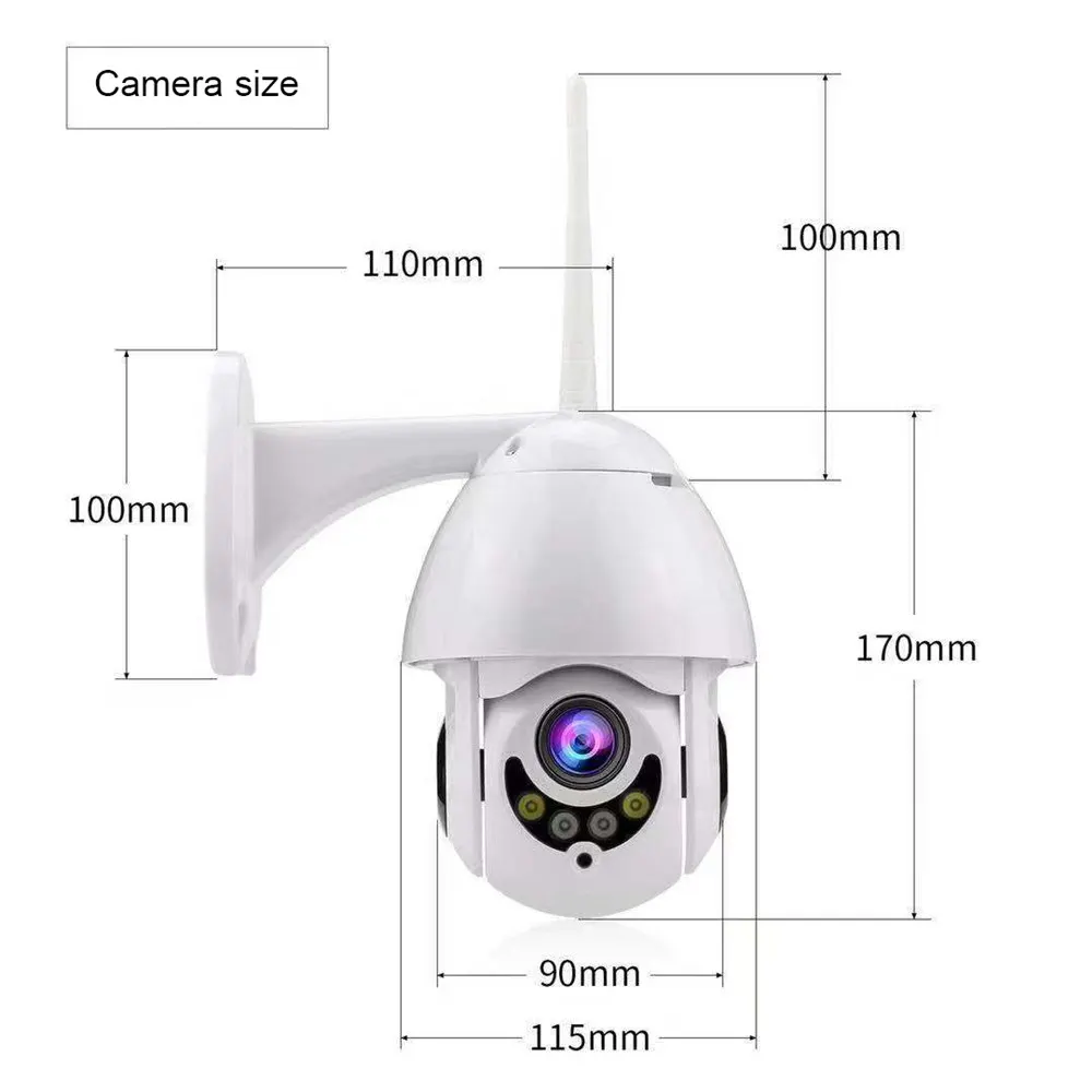 Outdoor 25x zoom PTZ 4G Camera V380 HD 1080P Wireless WiFi IP Security Camera Waterproof Rotate 355 degree