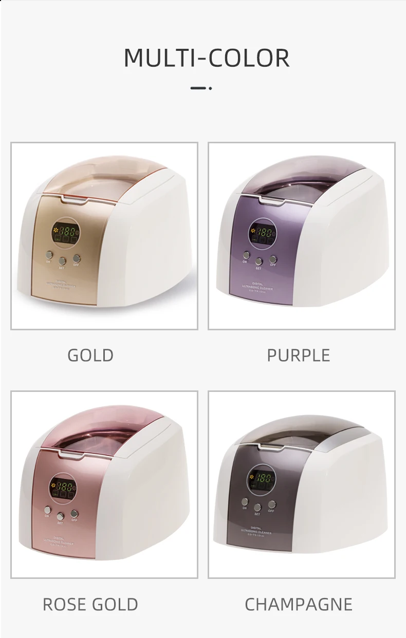Codyson 750ml Digital Cd Vcds Ultrasonic Jewelry Cleaner Cd 7910b