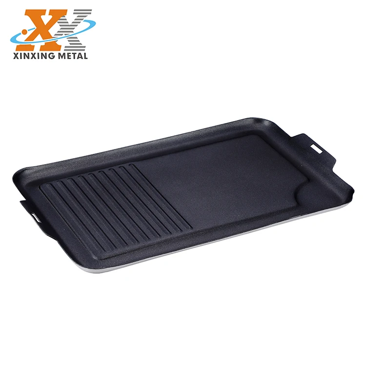Wholesale Aluminum Non Stick Portable Grill Pan Bbq Griddle Plate Pan