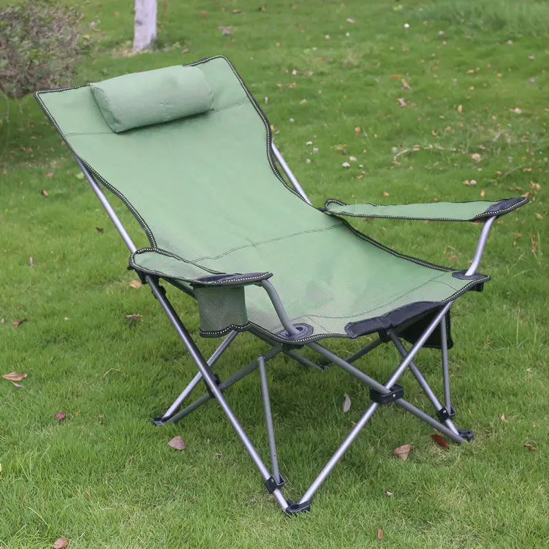 Outdoor Lounge Metal Folding Chair Office Lunch Break Bed Portable