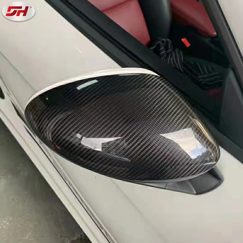 RHD paste carbon fiber mirror cover mirror case side mirror house for 718 2016-up 982 (right-hand drive)