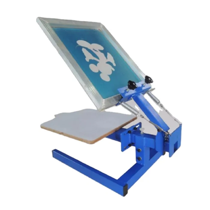 AU Manual 1 Color 1 Station Silk Screen Printing Machine 1-1 Press DIY T-Shirt 