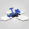 VEVOR Screen Printing Machine 4 Color 4 Station Silk Screen Printing Machine 17.7x21.7Inch Screen Printer