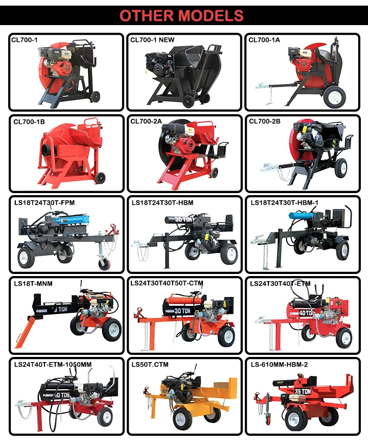 Ls45bd 45 Ton Hydraulic Logsplitter Quick Speed Diesel Log Splitter