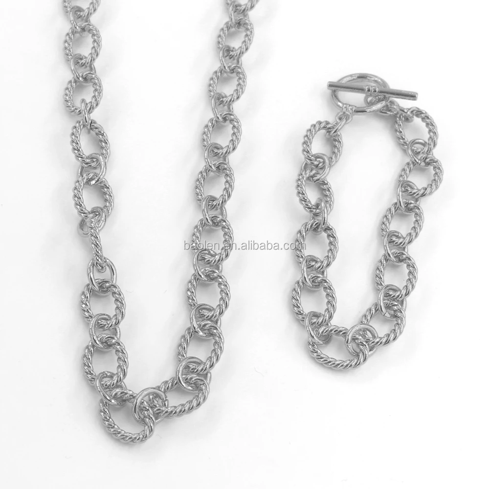 Dubai 18k Gold Plated Link Necklace New Arrive Cheap Fashion Rope