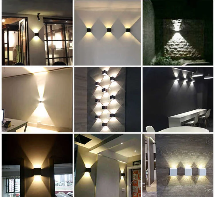 New style black white LED modern waterproof wall light  outdoor wall lamp outdoor wall lamps