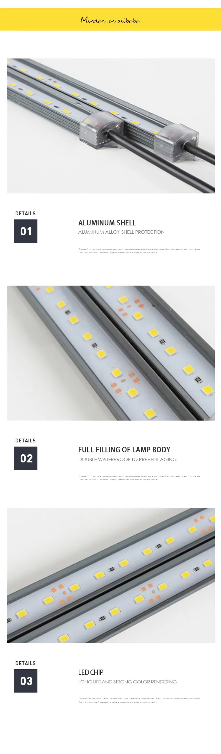 3 years warranty Warm White battery powered led wall washer light