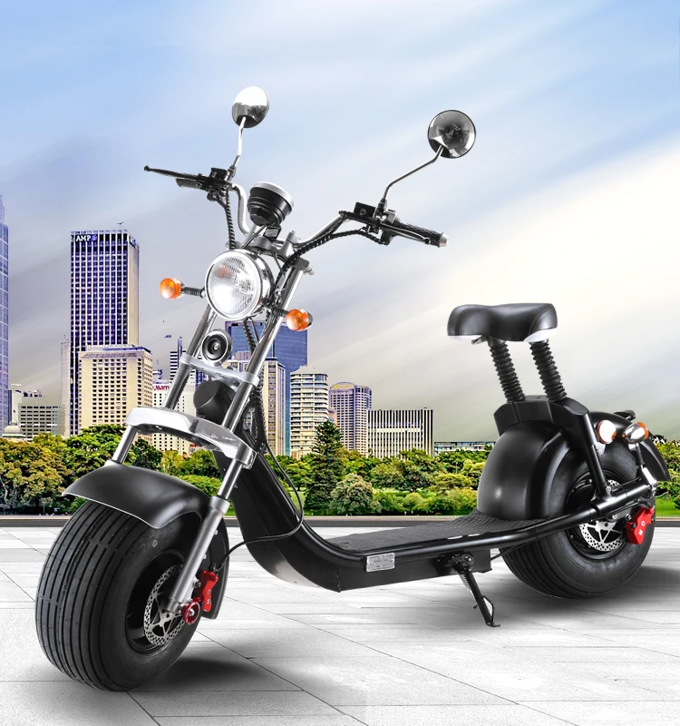 Dogebos Eec Electric Scooter Two Wheels Big Tire Citycoco 2000w Much