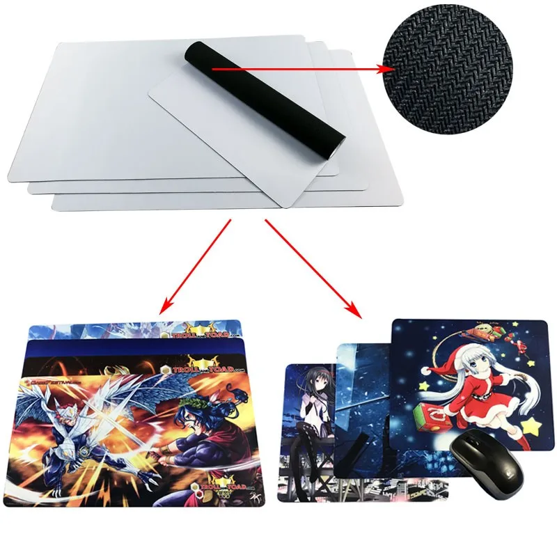 Large Blank White Plain Playmat Mousepad Sheet By The Yard Neoprene