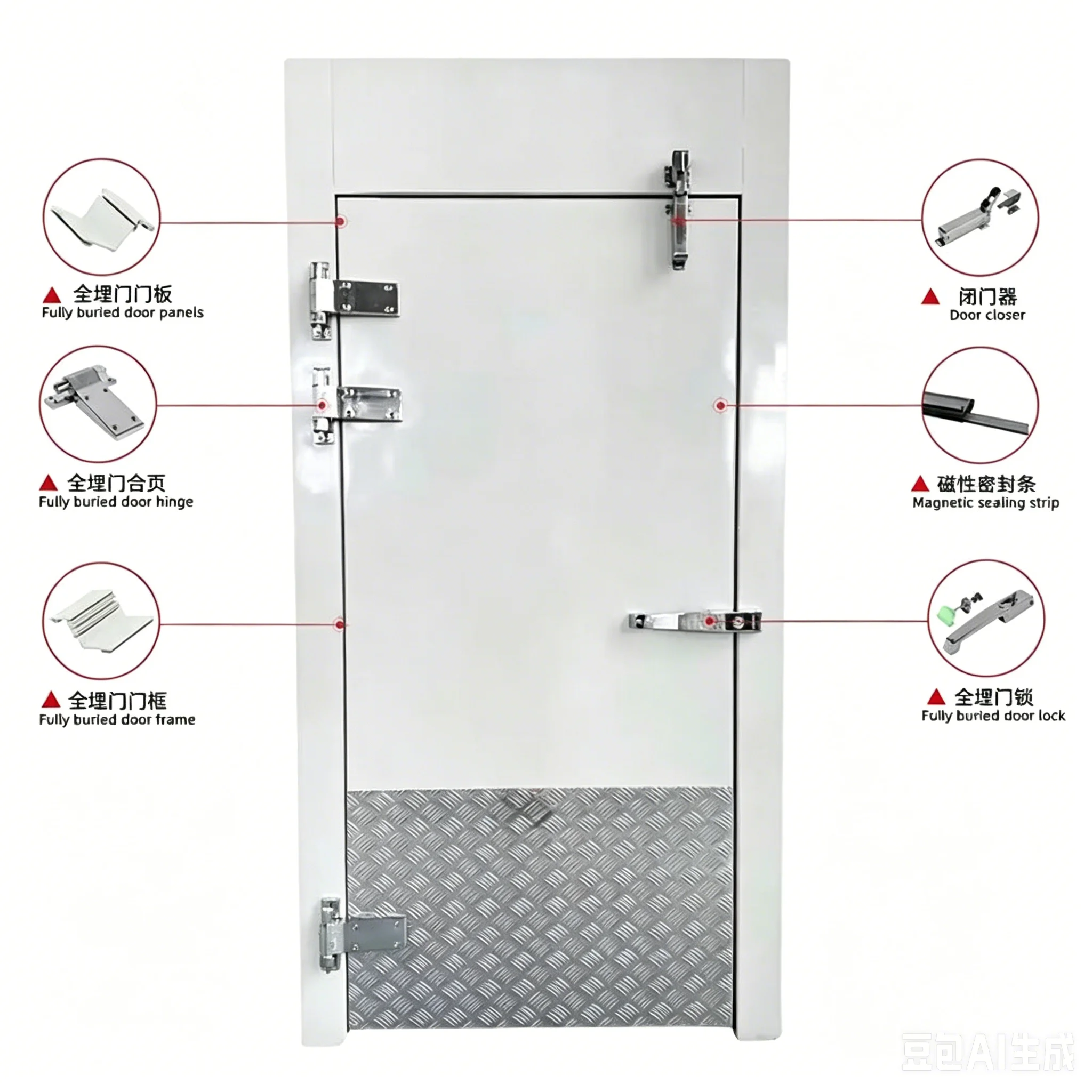 Insulated Half-buried Design Freezer, 42kg/m3, 110-240V, R134a - detail 18