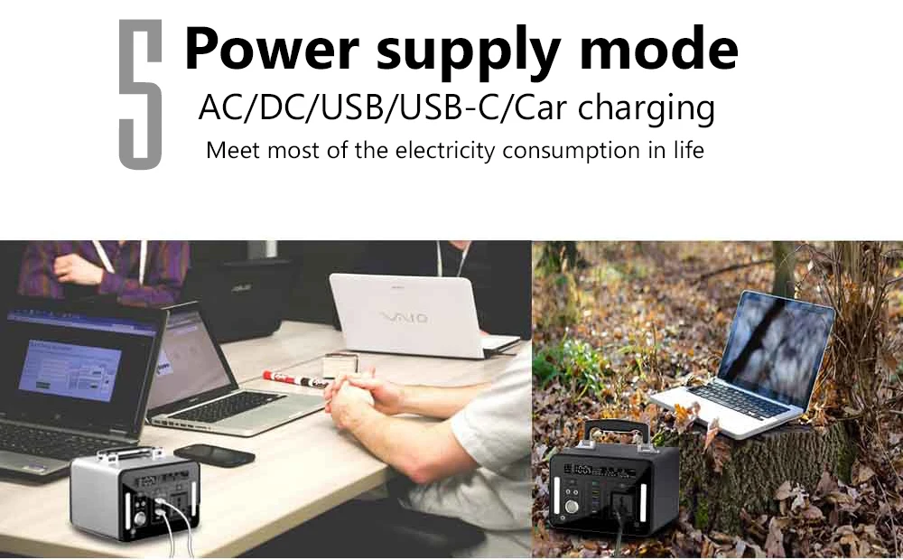 2020 Hot Solar Generator Power Station 220V Portable Power Station High Capacity 500W - ANKUX.COM
