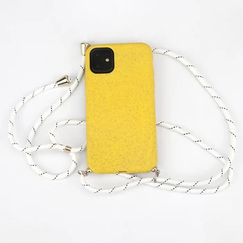 Fully Eco Recycled Plastic Biodegradable Crossbody Necklace Phone Case