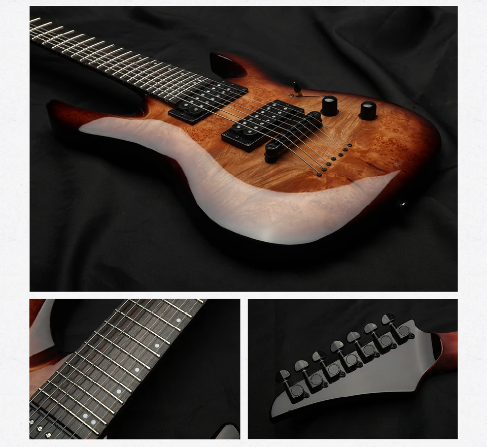 Derulo Guitars Fanned Frets 7弦 ギター www.ch4x4.com