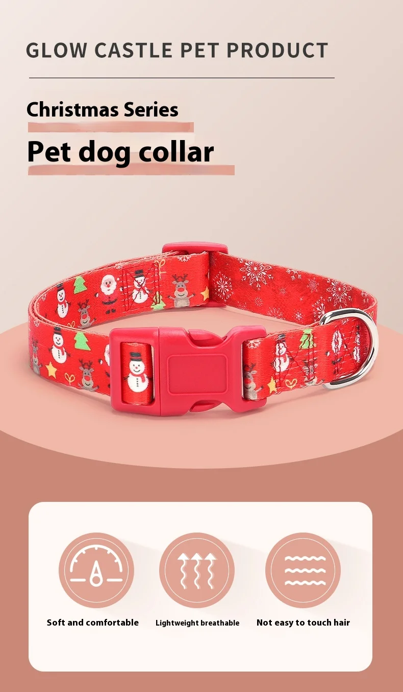 Pet Dog Holiday Christmas Collar