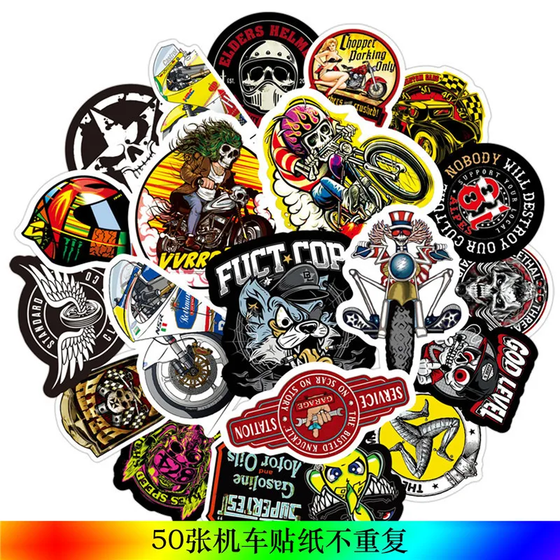 50pcs New Motorcycle Helmet Sticker Pack Ride Club Stickers Lot For Laptop  Bicycle Phone Guitarl Cool Stickers Pack - Buy Stickers For Skateboard  Laptop,Self Adhesive Stickers,Laptop Luggage Sticker Product on 