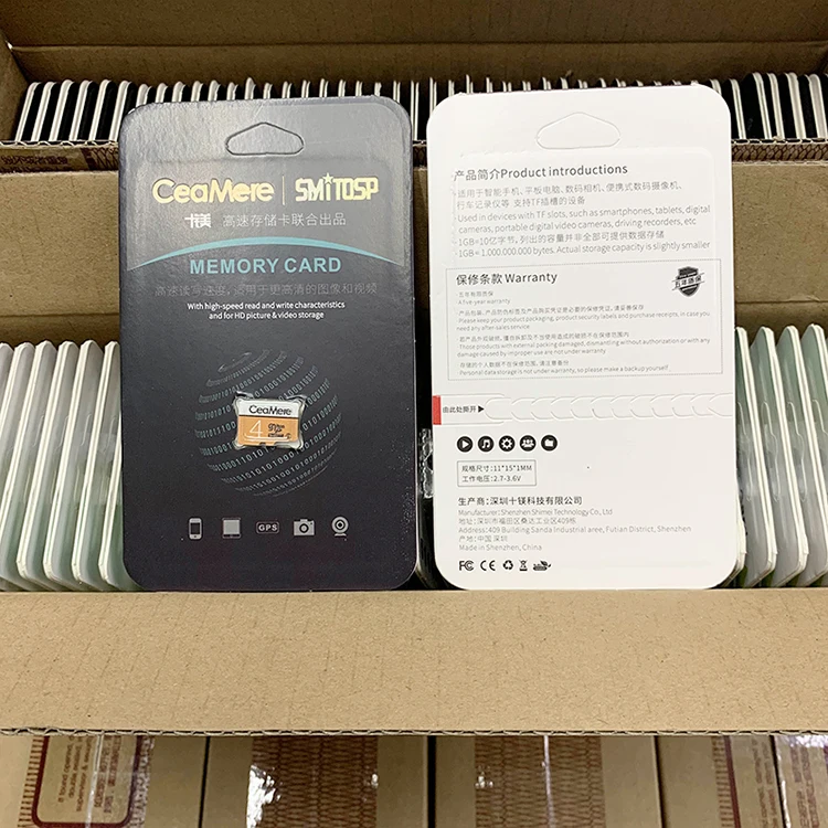 Ceamere High Qualtiy White Orange 4GB SD Card Camera Micro Memorias Carte Class 10 TF 8GB 16GB 32GB 64GB 128GB 256GB 4GB SD Card