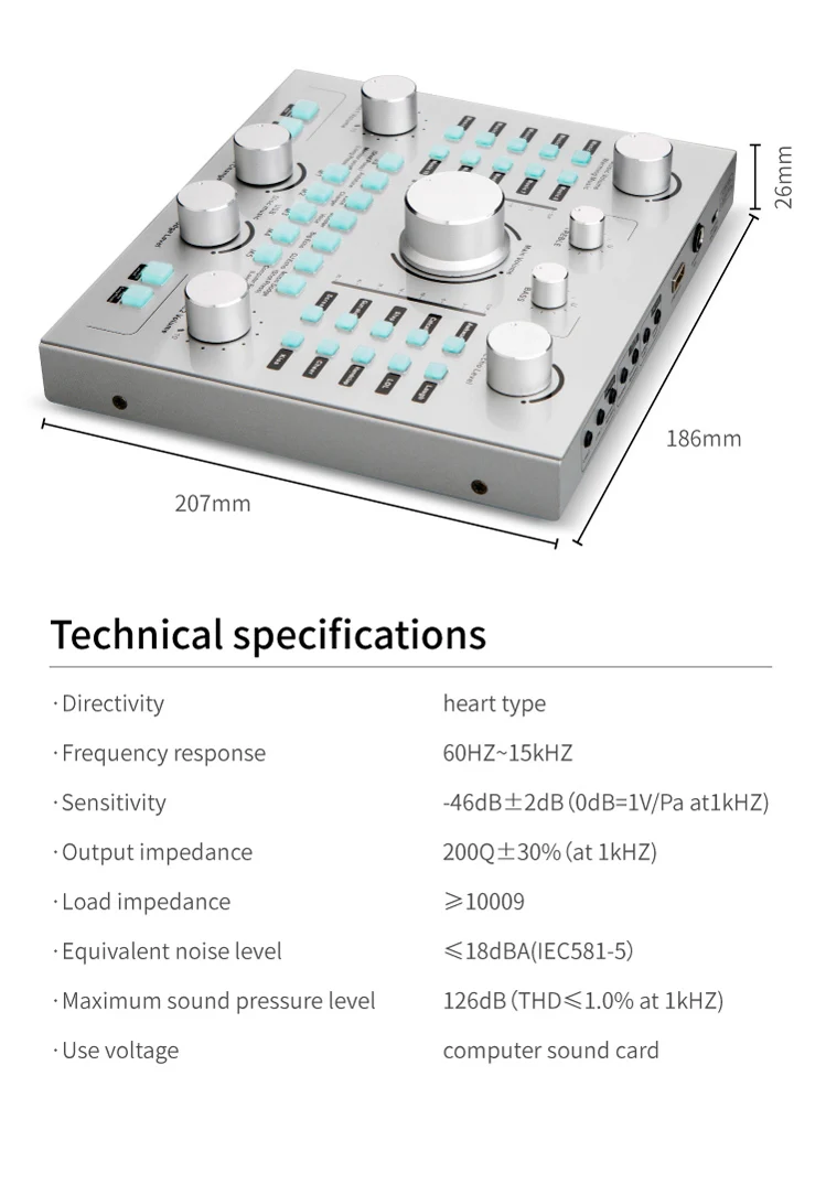 studio sound card recording audio interface