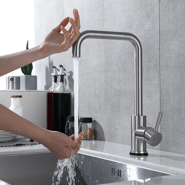 Kitchen Faucet Stainless Steel Sink Mixer Tap Hot and Cold Water FV Kitchen Faucet