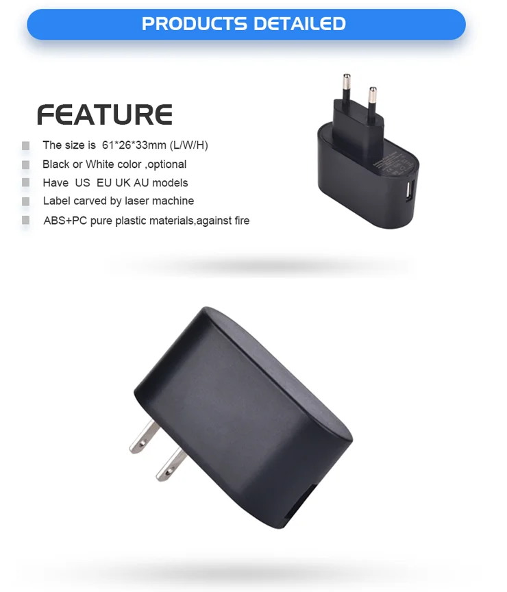 5v 1a Usb Power Adapter 5w / Ac Dc 5v 1000ma Usb Charger With Ul/cul