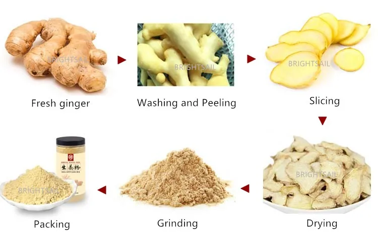 Automatic Ginger Powder Processing Line Turmeric Cinnamon Spice Chili Herbs Super Fine Powder