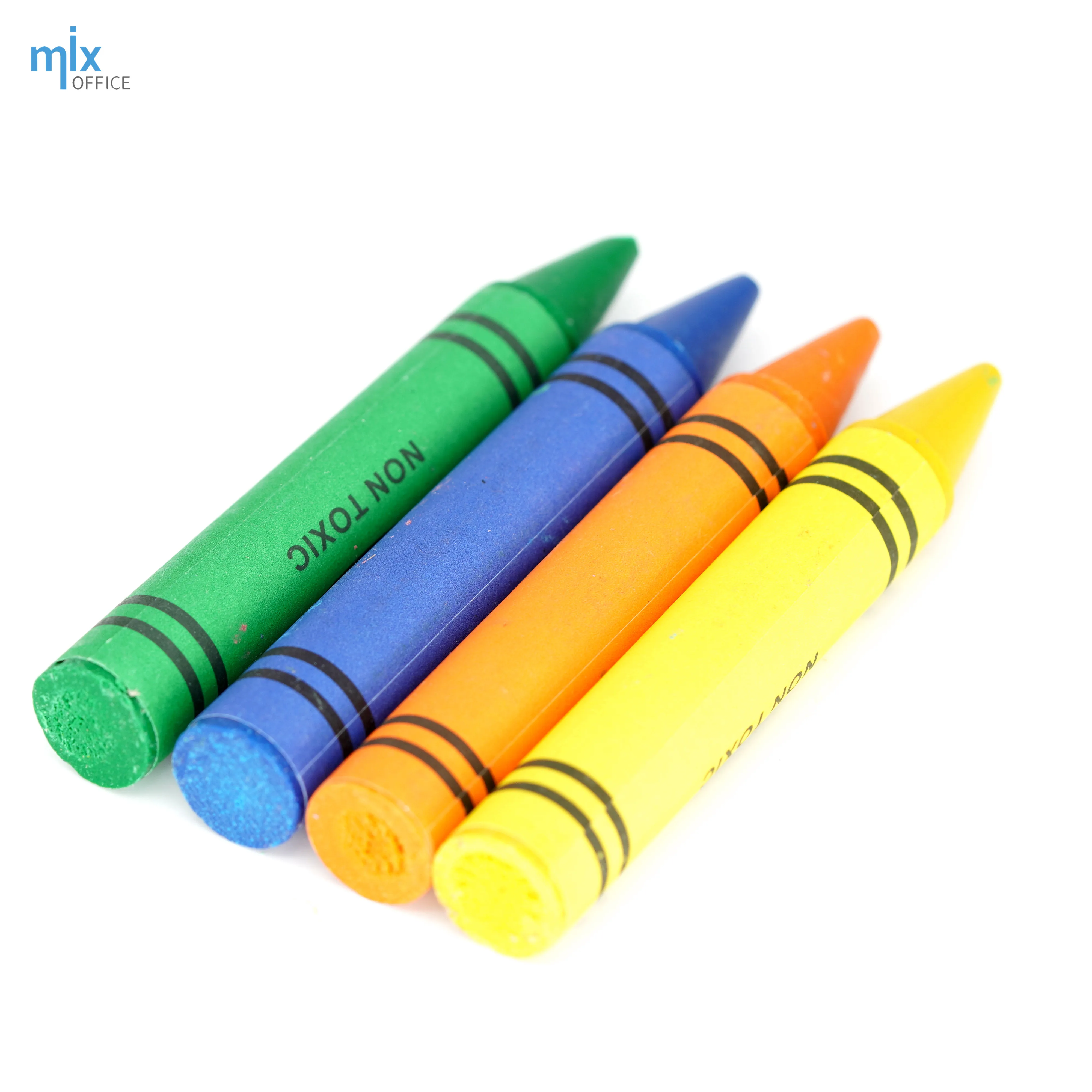 2019 Hot Sale Custom Color Crayons 4 Pack In Bulk With Printing Box Wax